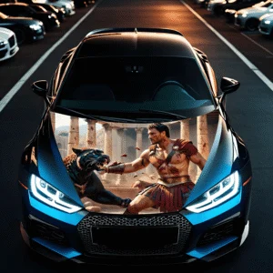 AVEX – Folie Capota Auto "Hood Art" rezistenta la exterior, marime S (150 x 110cm) Cod: AVX CAPOTA 015S