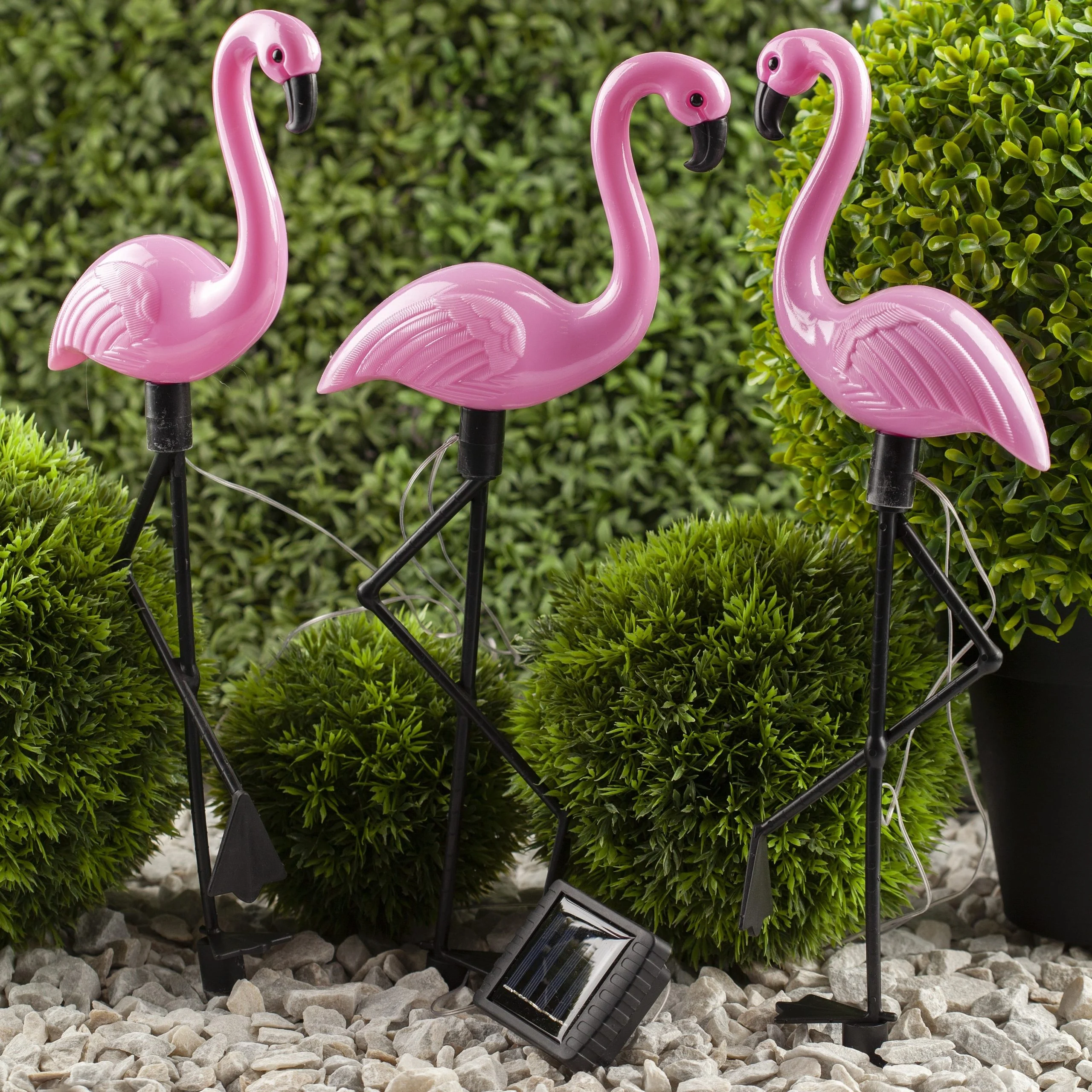 AVEX – Set 3 x Lampa Solara estetica exterioara de gradina model "Flamingo"