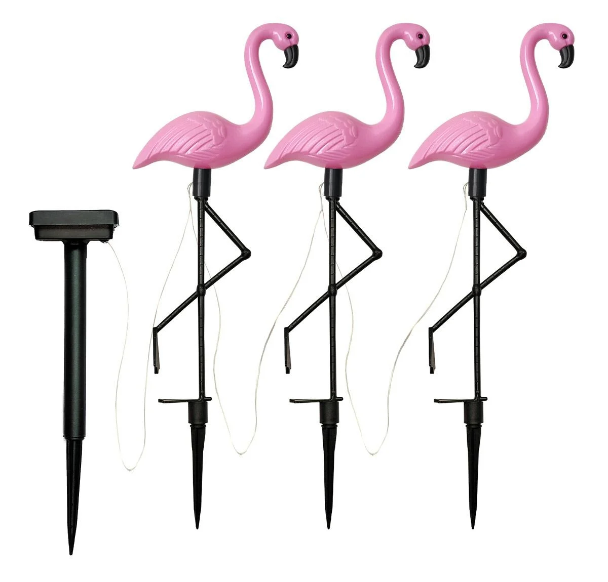 AVEX – Set 3 x Lampa Solara estetica exterioara de gradina model "Flamingo"