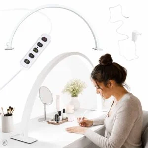 Shadowless LED Cosmetic Desk Lamp for Manicures White Curved Design 189248.jpg