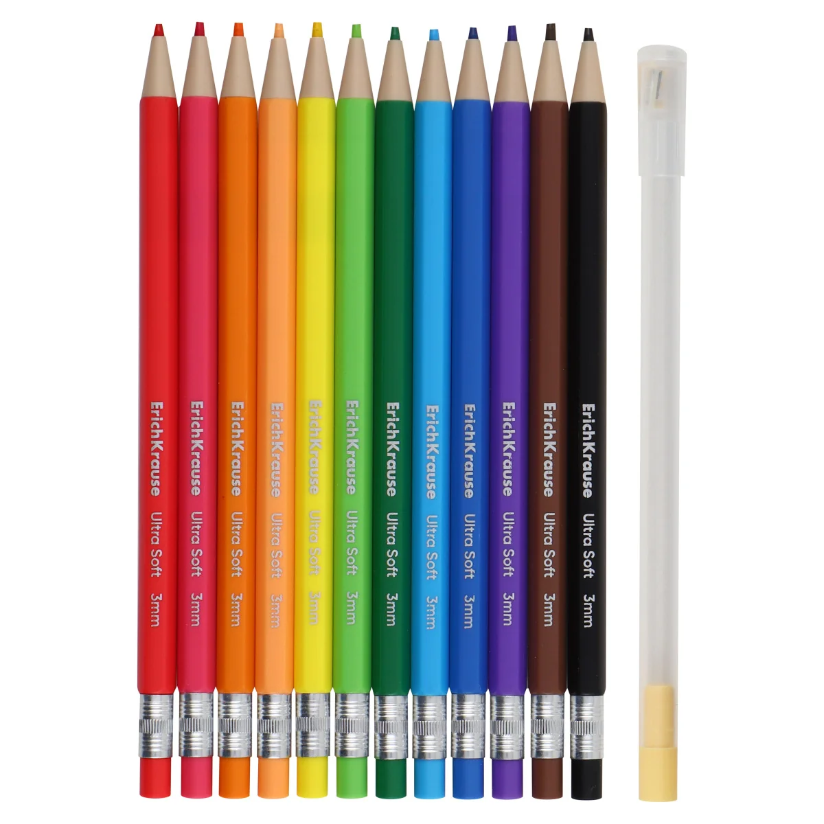Creioane Colorate, Mecanice, 12 culori/set, ErichKrause