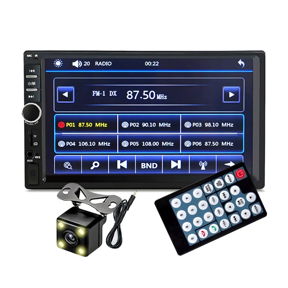 OEM – Player Video Auto dimensiune 2DIN, + Camera Marsarier INCLUSA, TouchScreen de 7 inch, 4 x 50W, model WDS 30 cu Bluetooth…